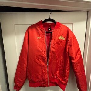 Red Bomber Jacket